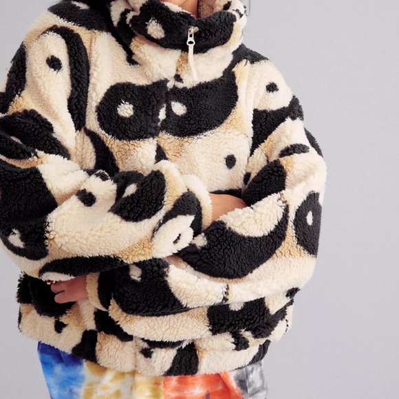 Urban Outfitters Jackets & Blazers - Ying yang teddy urban outfitters jacket